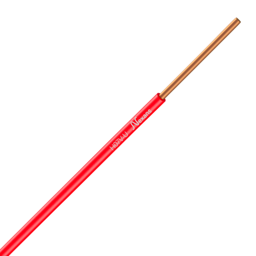Nexans H07V-U PASSEO 1X1.5 RED C100m