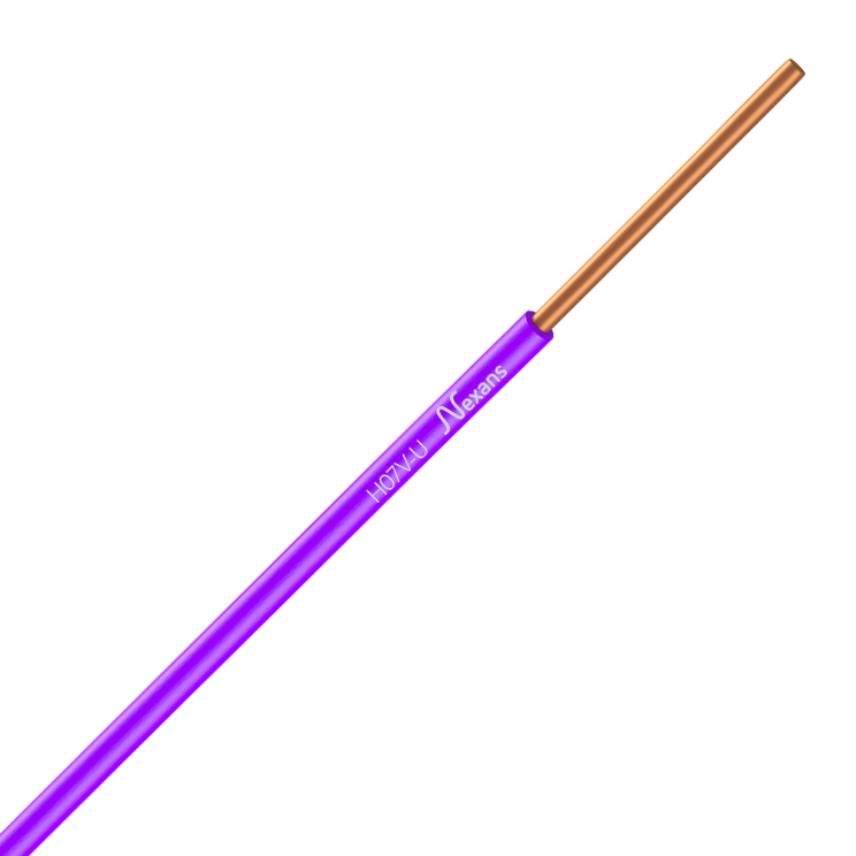 Nexans H07V-U PASSEO 1X1.5 PURPLE C100m