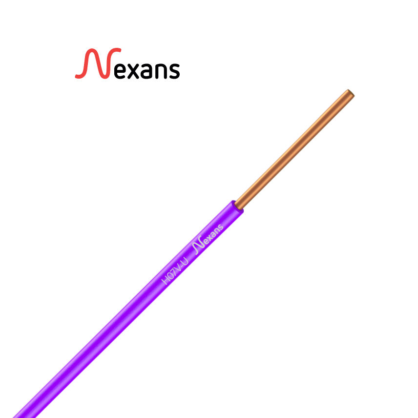 Nexans H07V-U PASSEO 1X1.5 PURPLE C100m